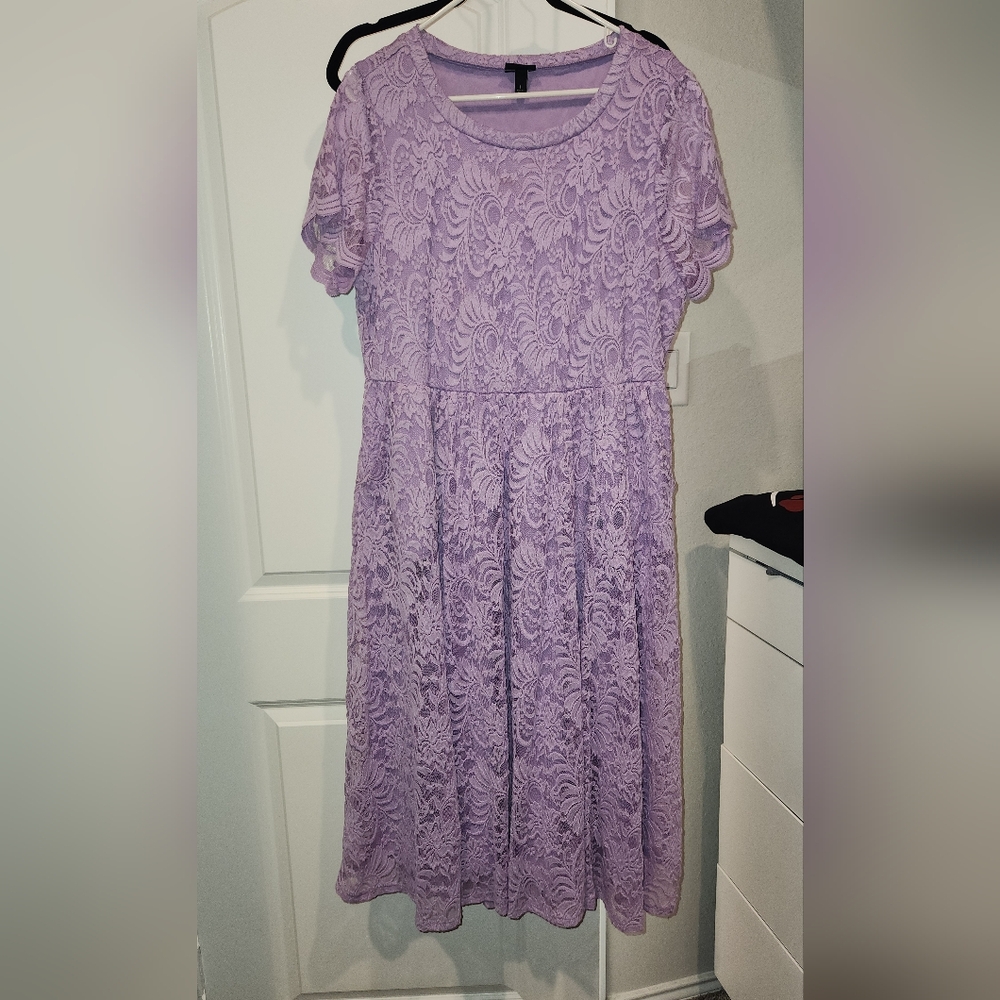 Purple Lace Dress